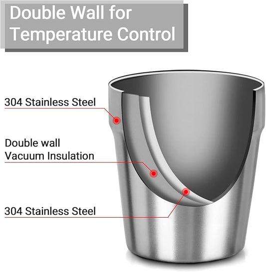 Beasea Mini Stainless Steel Cups, 6 oz Set of 4 Metal Drinking Cups, Stackable 304 Stainless Steel Cups Double Wall Small Metal Insulated Drinking Cups Glasses for Home Restaurant Party Camping