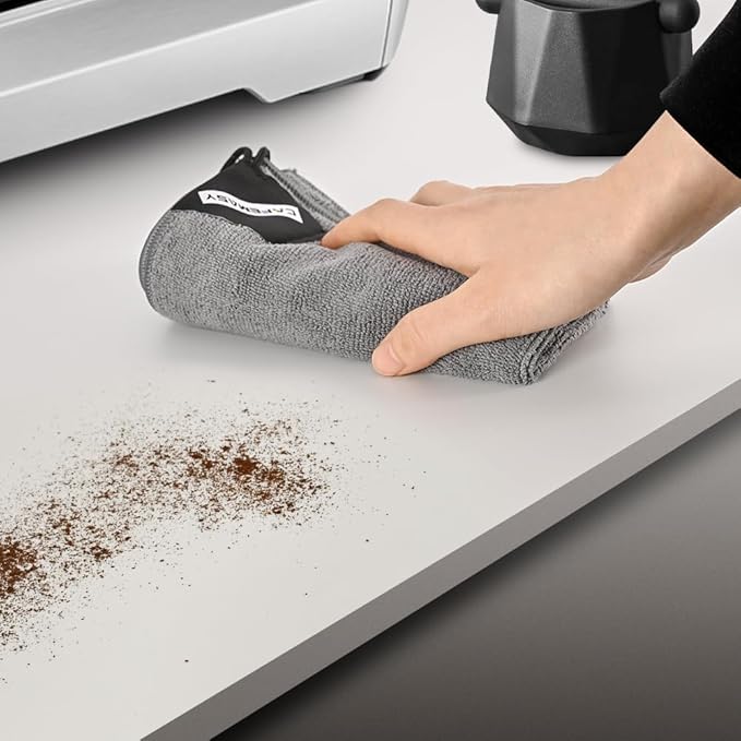 CAFEMASY Barista Espresso Cleaning Towel - Barista Towels Set for Coffee Bar Pack of 2pcs Coffee Machine Steam Wand Espresso Tools Portafilter Cleaning Cloth Rag