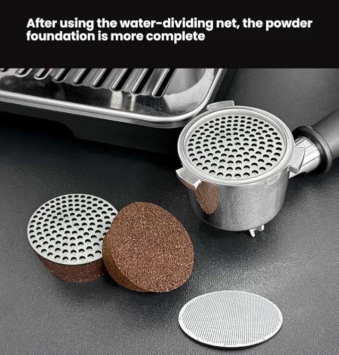 53.0mm Espresso Puck Screen-Food-Grade 316 Stainless Steel, 0.8mm Thickness, Reusable Filter for Espresso Portafilter-Compatible with Puck Screen 54mm Breville & Breville Coffee Accessories