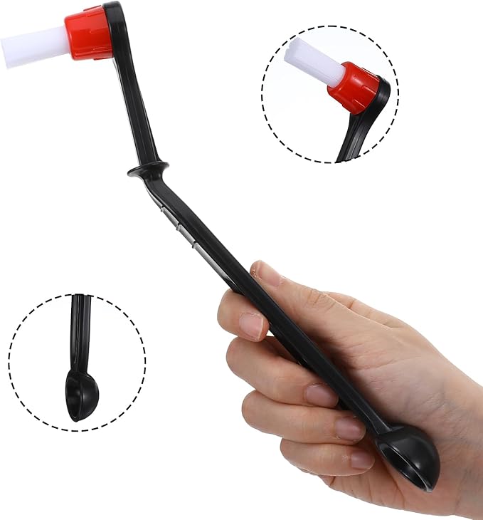 2 Pcs Espresso Machine Brush Coffee Machine Cleaning Brush Nylon Espresso Machine Brush Grinder Brush Coffee Cleaning Tool with Spoon for Grinders Home Kitchen Accessories