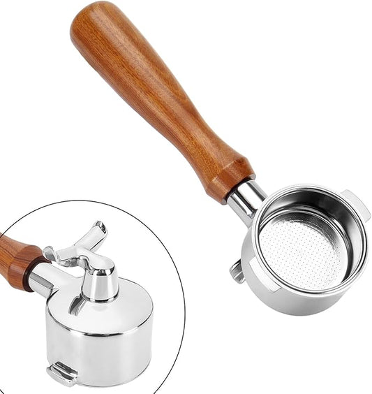 DIBTSA 51mm Espresso Portafilter Double Spouts 2 Ears Compatible with ECP35.31, EC0311, EP36.31,EC200, ECO310, EC410, ECZ351, EC152, EC341, EC330S, EC221