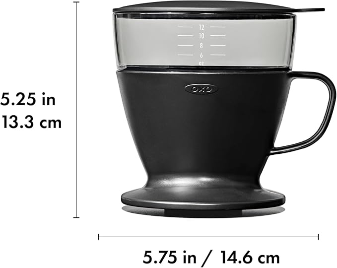 OXO Brew Pour Over Coffee Maker with Water Tank — Matte Black