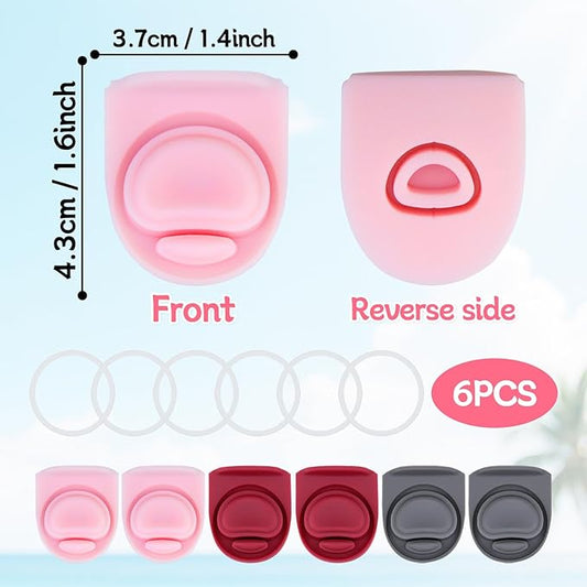 6 Sets Replacement Seal Gasket Stoppers for Owala Freesip 16oz 32oz Cap Mouth,Silicone O Sealing Ring Parts Water Bottle Top Lid Accessories for Owala Freesip 16/19/24/32/40oz(3 colors 4
