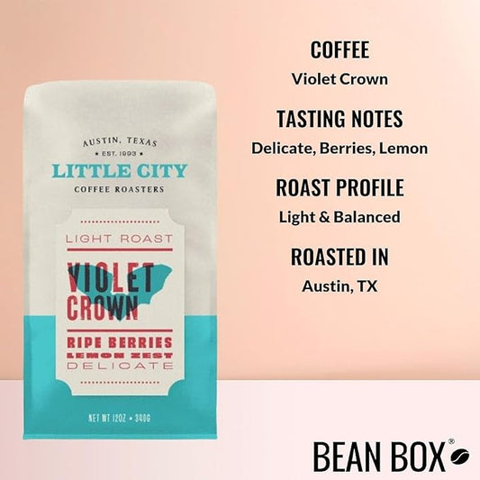 Violet Crown - Roasted by Little City Coffee Roasters - Freshly Ground Coffee - 5 Pound Bag