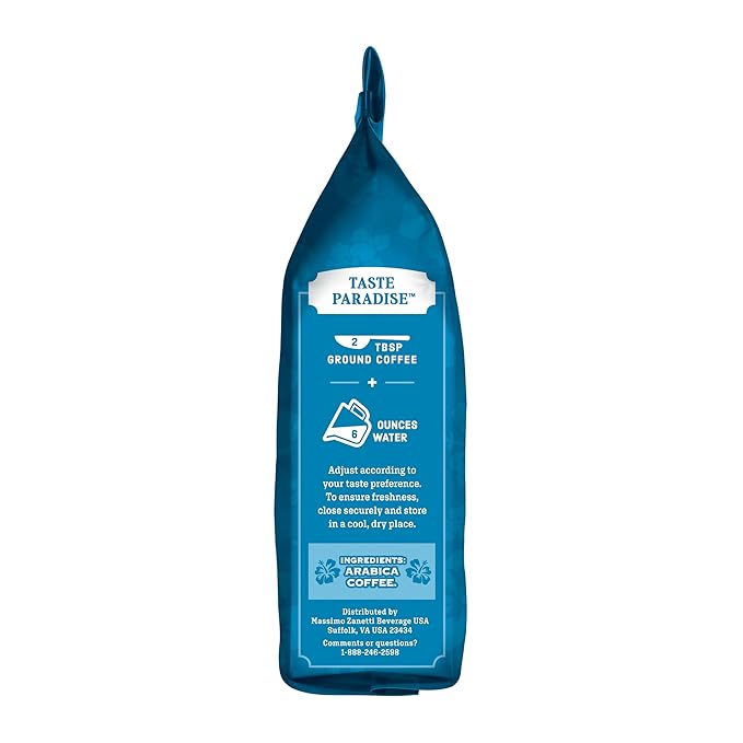 Kauai Coffee Ground Coffee – Smooth, Rich, Medium Roast – Light Floral Notes, Bright Aroma – Arabica Coffee, 10% Hawaiian with No Bitterness – Koloa Estate, 1 Pack of 10oz