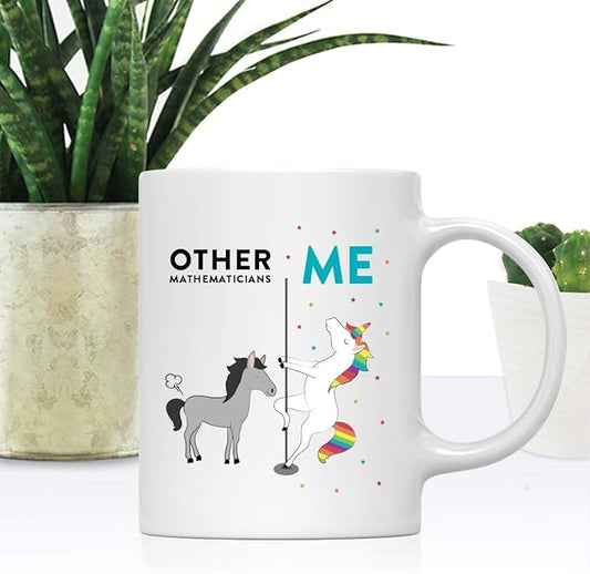 Andaz Press Funny Quirky 11oz. Ceramic Coffee Tea Mug - Thank You Gift, Horse Unicorn, 1-Pack, Birthday & Idea for Coworker or Friend, Gift Box