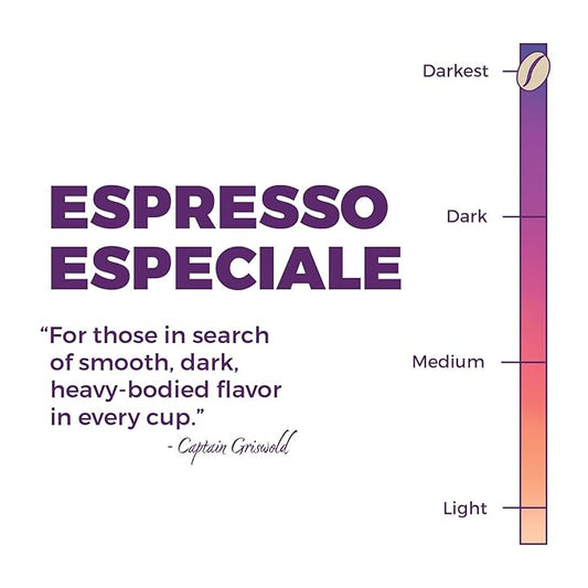 New England Coffee Espresso Especiale Dark Roast Ground Coffee, 10oz Bag (Pack of 6)