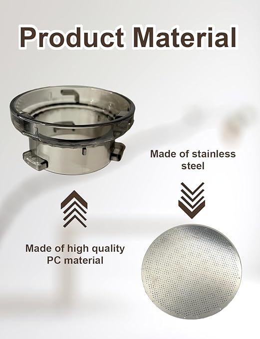 54mm Dosing Funnel with Stainless Steel Puck Screen Set for Breville Barista Portafilters, Catcan Espresso Portafilter Funnel for Series Barista