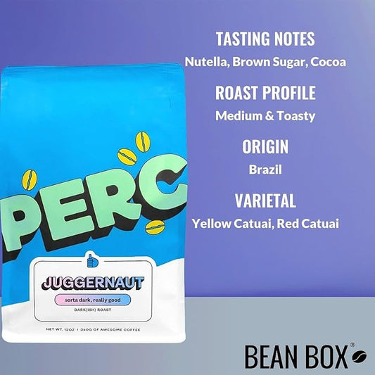 Bean Box Sampler - Roasted by Perc, 2-Pack, Freshly Ground Coffee, Gourmet Coffee