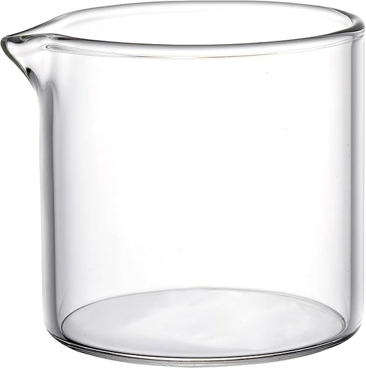 2 Pack Creamer Pitcher, Small Glass Pitcher, Glass Creamer Container, 4 Ounces