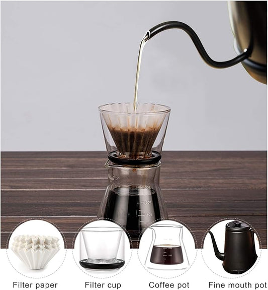 EUSOAR Small Coffee Filters, 1-4 Cups 100pcs Disposable Coffee Filter Baskets, Unbleached Basket Filter Paper, Fits Basket Style Electric Coffee Makers