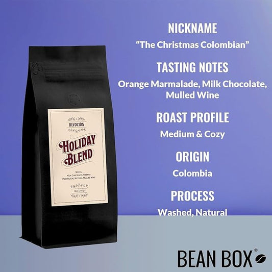 Holiday Blend - Roasted by Devocion - Freshly Ground Coffee - 12 Ounce Bag