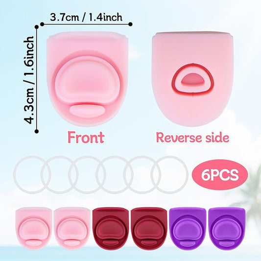 6 Sets Replacement Seal Gasket Stoppers for Owala Freesip 16oz 32oz Cap Mouth,Silicone O Sealing Ring Parts Water Bottle Top Lid Accessories for Owala Freesip 16/19/24/32/40oz(3 colors 6
