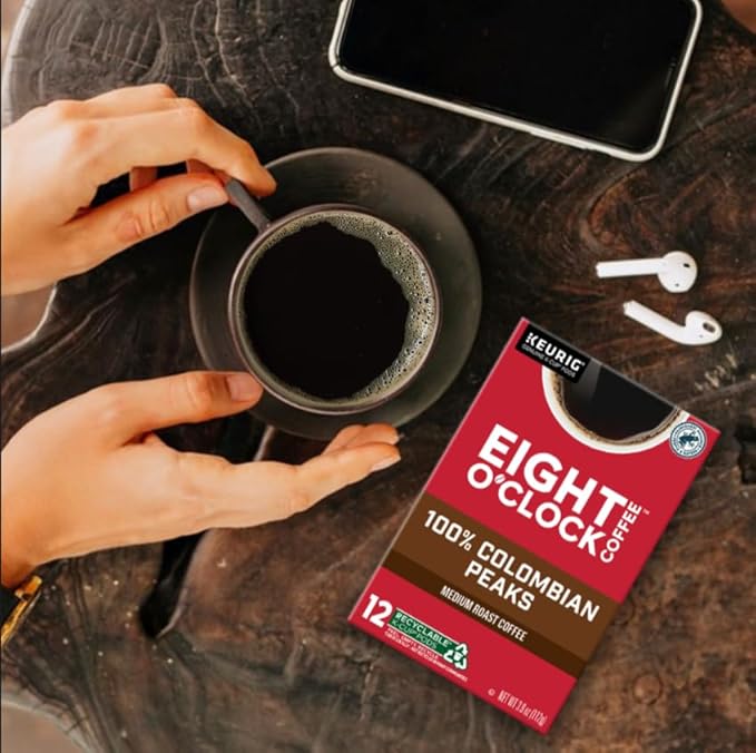 Eight O'Clock Coffee Colombian Peaks -Serve Keurig K-Cup Pods,Medium Roast Coffee Pods,32 Count (Pack of 2)