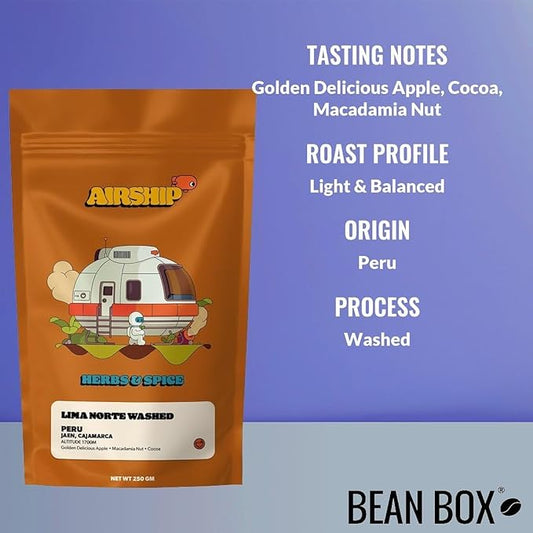 Peru - Lima Norte - Roasted by Airship Coffee - Whole Bean Coffee - 12 Ounce Bag