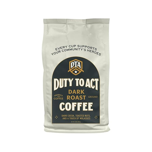 Duty to Act Dark Roast Ground Coffee, 2 lbs (Pack of 2)