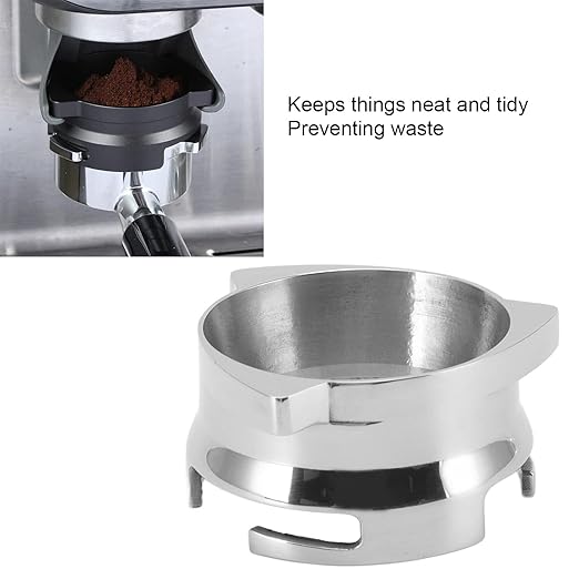Coffee Dosing Funnel Stainless Steel Professional Grade Barista Tool Precise Ground Coffee Dispenser for Espresso Machines 54mm