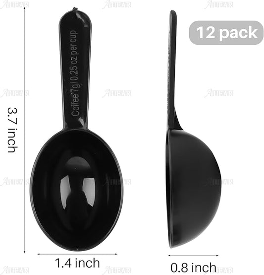 AUEAR, 12 Pack Plastic Tablespoon Coffee Measuring Scoop for Fruit Powder Seed Spices