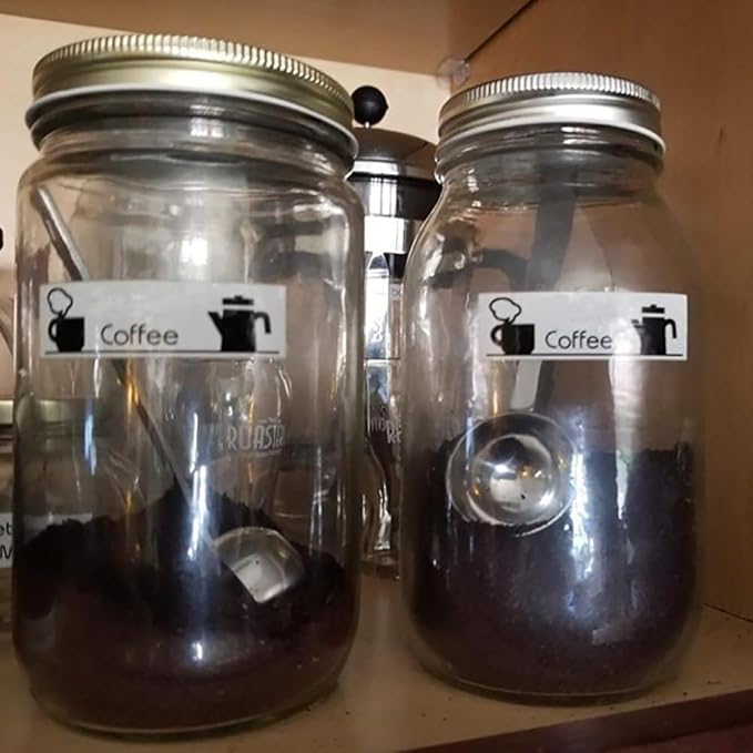 Hedume 9 Pack Coffee Scoop, 304 Stainless Steel Coffee Measuring Scoop 1 Tablespoon, Long Handle Spoon for Coffee, Milk Powder, Fruit Powder