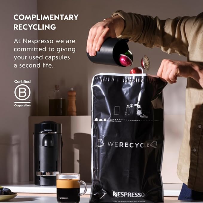 Nespresso Vertuo Pop+ Coffee and Espresso Machine by De'Longhi, Pacific Blue