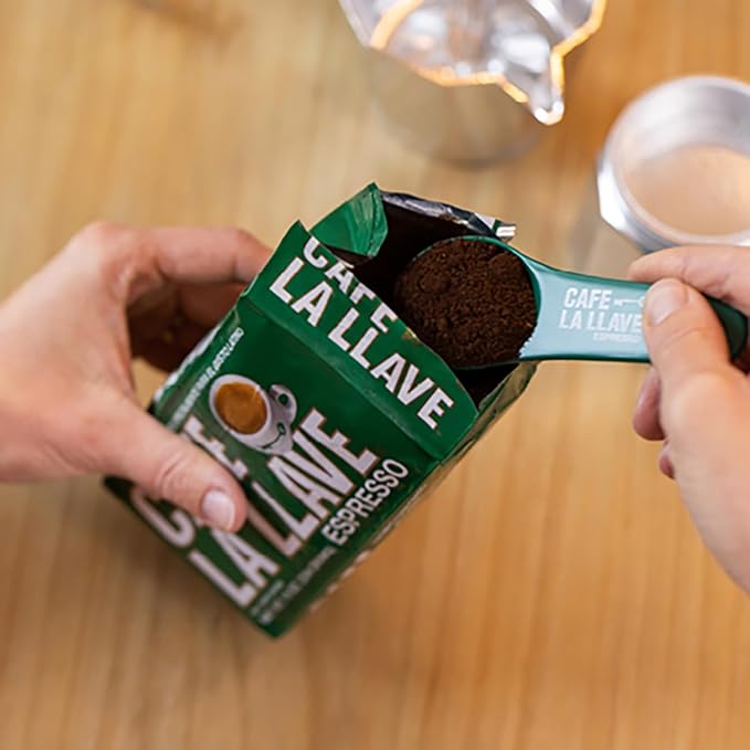 Cafe La Llave Decaf Dark Roast Ground Espresso Coffee, 12-Pack, 8.8 oz Bricks – Bold Cuban-Style Blend, Moka Pot, Espresso, Drip – Strong Rich Flavor