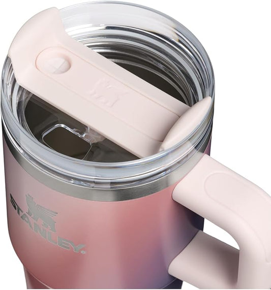 STANLEY Quencher H2.0 Tumbler with Handle and Straw 20 oz | Flowstate 3-Position Lid | Cup Holder Compatible for Travel | Insulated Stainless Steel Cup | BPA-Free | Dawn Spiral