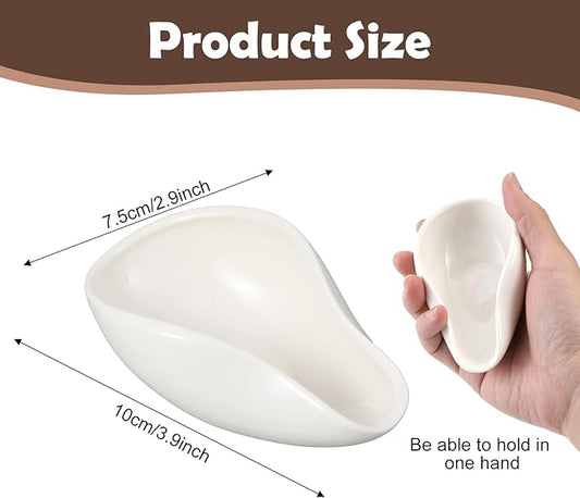 White Coffee Bean Dosing Cup, Multi-Use Coffee Bean Weighing Container Precision Measuring Spoon for Espresso, Coffees Beans, Tea & Nuts (White)