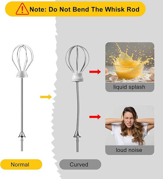 YUSWKO Handheld Rechargeable Milk Frother Balloon Whisk Rods (2 Pcs) Frothing Accessory