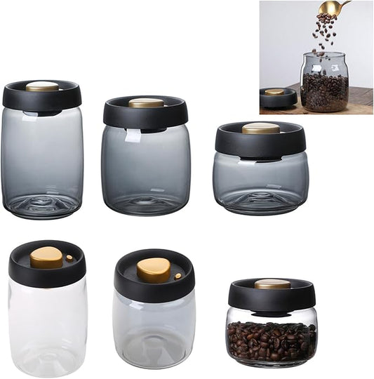 Vacuum Coffee Canister Food Storage Container Food Storage Containers Coffee Containers Clear Glass Jar