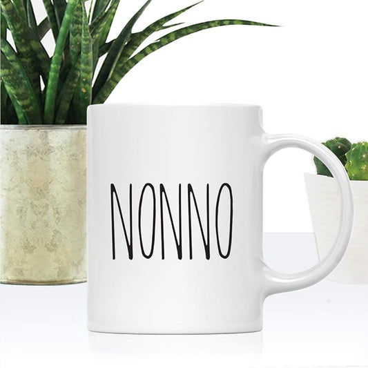Andaz Press Simple Rustic Farmhouse Kitchen Decor 11oz. Ceramic Coffee Tea Mug Gift, Nonno, 1-Pack, Birthday Christmas Gift Ideas for Family, Friends