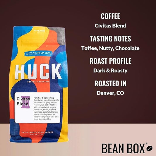Civitas Blend - Roasted by Huckleberry Roasters - Freshly Ground Coffee - 5 Pound Bag