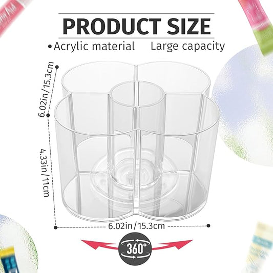 Drink Packet Organizer for Powdered Drink Mix,Powder Packet,Water Packet,Water Flavor Packet,Lazy Susan Organizer for Drink Mix Rotating Holder for Drink Mix Necessities (Flower)
