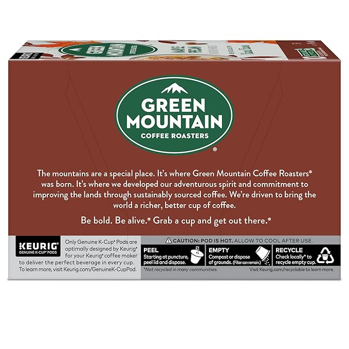 Green Mountain Coffee Roasters Maple Pecan Keurig K-Cup Pods, Light Roast Coffee, 60 Count