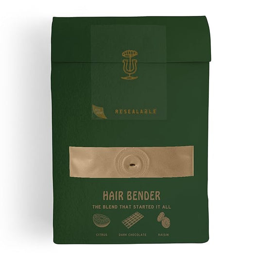 Stumptown Coffee Roasters, Medium Roast Whole Bean Coffee, 100% Arabica Coffee - Hair Bender 18 Ounce Bag with Flavor Notes of Citrus and Dark Chocolate