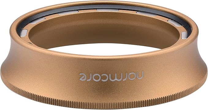 Normcore 54mm Espresso Dosing Funnel V2, Magnetic Dosing Ring, 18mm Anodized Aluminum with 15 Neodymium Fit Breville 54 mm Bottomless Portafilter, Bronze