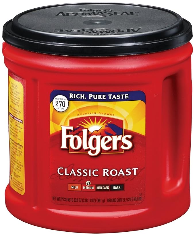 Folgers Coffee Classic Roast - 33.9 Ounce - Makes 270 Cups - 1 Unit