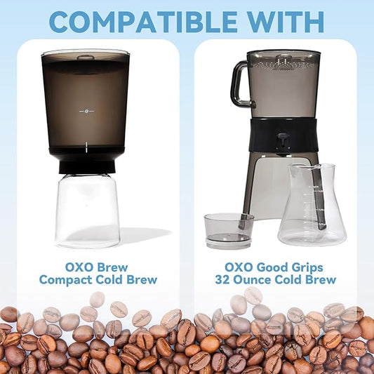 2 PCS Reusable Coffee Filters Compatible with OXO Cold Brew Coffee Maker & OXO Good Grips 32 Ounce Cold Brew Coffee Maker