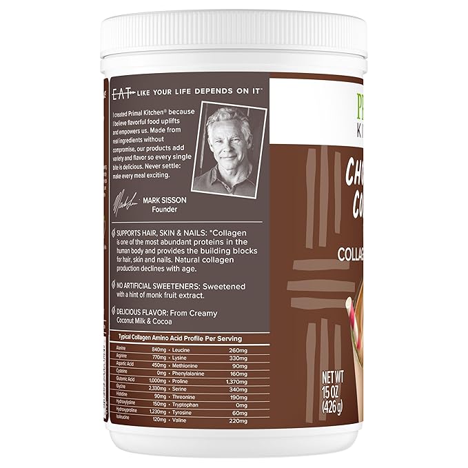 Primal Kitchen Collagen Fuel Chocolate Coconut, 15 oz
