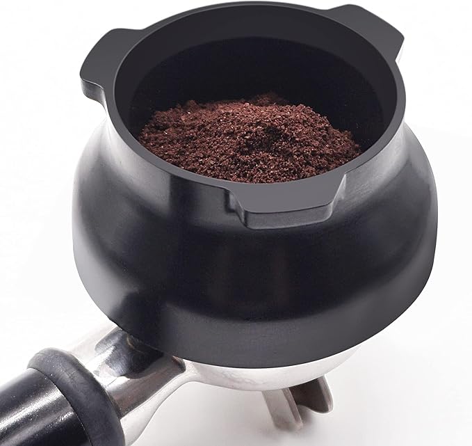 Dosing Funnel 54mm Espresso Coffee Accessrioes for Breville Barista Portafilter Hands-Free Black