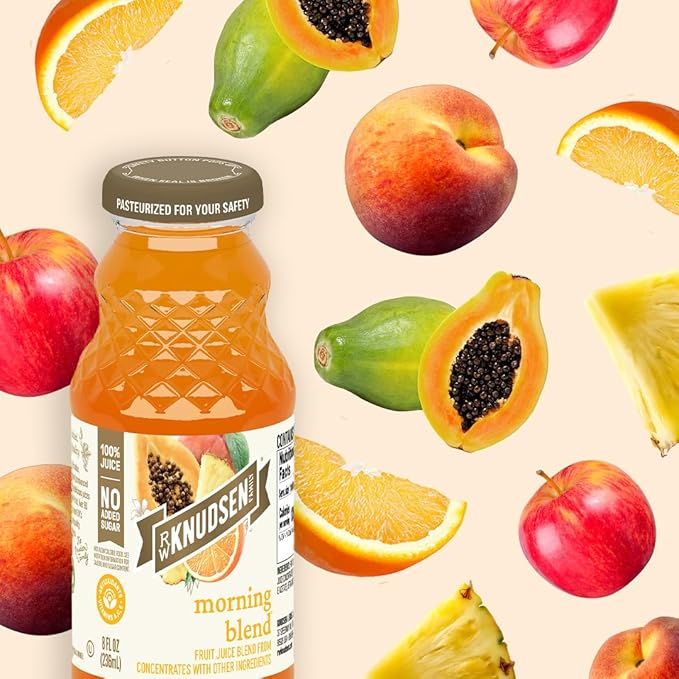 R.W. Knudsen Organic Morning Blend Juice, 8 fl oz (12 Pack)