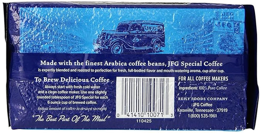JFG Special Blend Medium-Dark Roast Ground Coffee, 11.5oz Bag (Pack of 12)