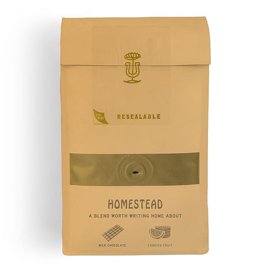 Stumptown Coffee Roasters, Medium Roast Whole Bean Coffee, 100% Arabica Coffee - Homestead Blend 12 Ounce Bag with Flavor Notes of Milk Chocolate, Cherry and Orange