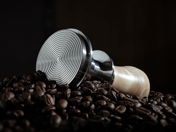 58mm Tamper Set Maple Handle Tamper, Espresso Organizer Station, Stainless Distribution Tool, WDT Prep Tool & Rechargeable Coffee Scale