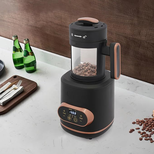 Home Coffee Roaster Machine, 1500W Rapid Roast Coffee Bean Roaster with 3-Speed, Coffee Bean Baker with Adjustable Temp & Timer, Auto & Manual Modes Optional, 110V