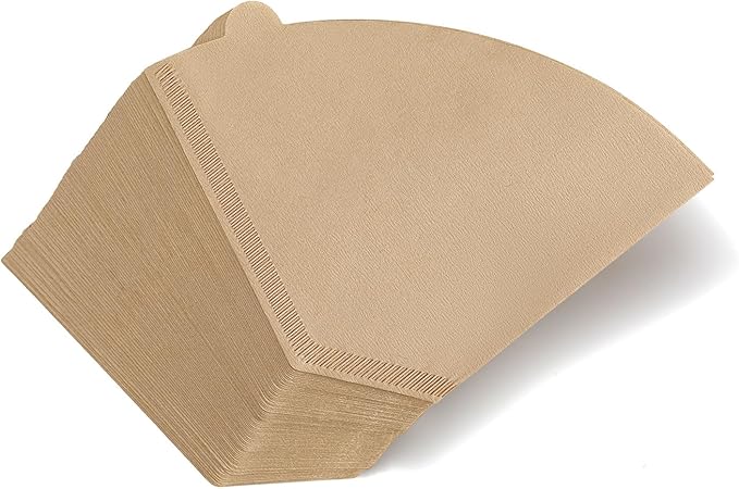 200 Count Coffee Filters #4, ONIOU Number 4 Cone Coffee Paper Filters 8-12 Cup Unbleached, Natural Coffee Filters 4 Cone Paper for Ninja Cuisinart Coffee Makers