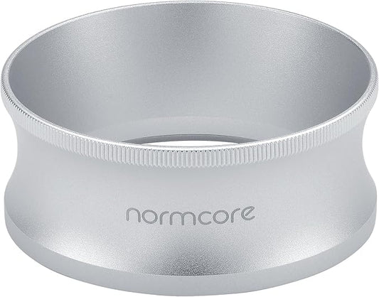 Normcore 54mm Magnetic Dosing Funnel V2, Espresso Coffee Dosing Ring, 28mm Anodized Aluminum with 14 Neodymium Magnets Fits Breville Sage 54mm Portafilter, Silver