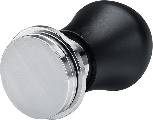 Normcore 39mm Coffee Tamper V4.1 Mini, Spring-Loaded with Click Feedback, 304 Stainless Steel Flat Base, Compatible withFlair Classic Signature, Black