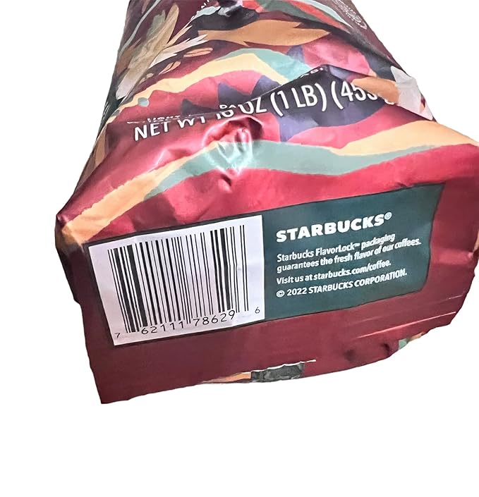 Starbucks Thanksgiving Blend Whole Bean Coffee 1 Pound (16 ounces), Packaging may vary