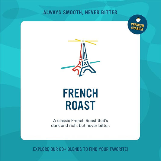 Cameron's Coffee Roasted Ground Coffee Bag, French Roast, 28 Ounce (Pack of 2)