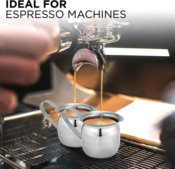 Set of 36-3oz - Stainless Steel Creamer Pitchers, Restaurant Milk Dispenser, Stainless Steel Coffee Creamer